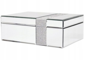 Шкатулка для украшений из зеркального стекла 9,5x26x18,5 СМ