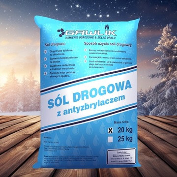 ДОРОЖНАЯ СОЛЬ 20 КГ АНТИСКЛЕИВАНИЕ Антилед Лед Снег + БЕСПЛАТНЫЙ ЦИФРОВОЙ ПОСТЕР