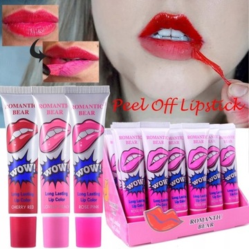 6 Colors Amazing Peel Off Liquid Lipstick