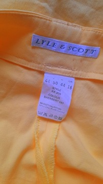 LYLE&SCOTT szorty spodenki chino żółte r 40/42