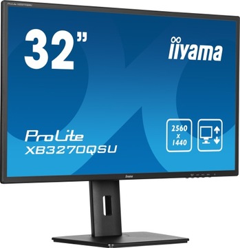 Monitor iiyama ProLite XB3270QSU-B1 32 IPS LED WQHD 3ms 100Hz /2xHDMI DP/