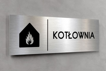 Табличка КОТЕЛЬНАЯ 30х10 см DIBOND ELEGANCKA