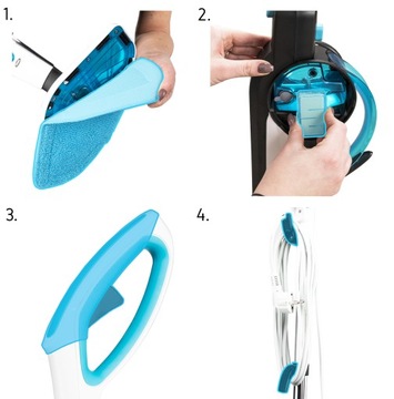 Паровая швабра 18в1 Ручной пароочиститель Yoer 2100W + Дозатор жидкости + АКСЕССУАРЫ