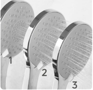 Накладной душевой гарнитур со смесителем Deante Arnika из матового золота