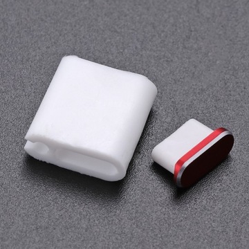 ПЫЛЕЗЫЧНЫЙ КОЛПАЧОК USB ТИПА C ИЗ АЛЮМИНИЕВОГО СПЛАВА (КРАСНЫЙ)