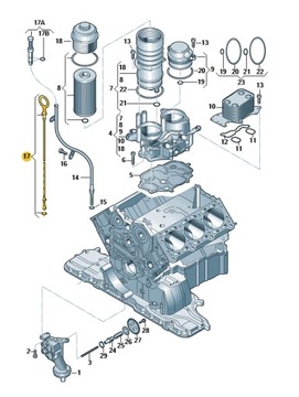 МАСЛЯНЫЙ ШТЫК AUDI Q7