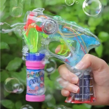 МАШИНА ДЛЯ ИЗГОТОВЛЕНИЯ МЫЛЬНЫХ ПУЗЫРЕЙ Пистолет для мыльных пузырьков E0235 EMAJ