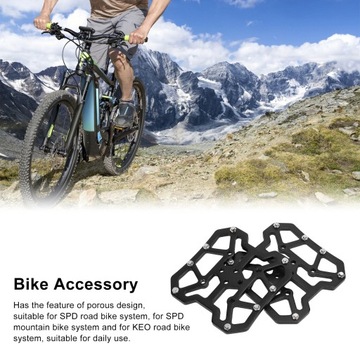 1 пара адаптеров платформы для велосипедных педалей из сплава 2M с самоблокировкой