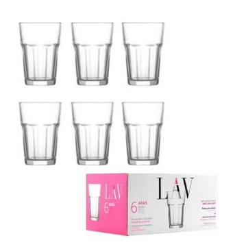 LAV komplet 6 szklanek ARAS 365 ml szklanki do drinków mojito