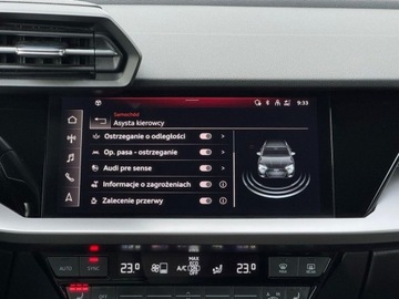 Audi A3 8Y Sportback 2.0 35 TDI 150KM 2022 Audi A3 Sportback Wirtualny kokpit ,Kamera cofania ,Ambiente 2.0 Diesel, zdjęcie 25