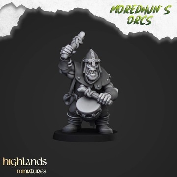 Highlands Miniatures Orcs Warriors With Hand Weapons |Podstawki W Zestawie