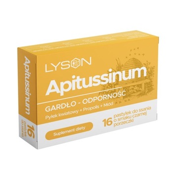 APITUSSINUM PROPOLIS I PYŁEK PASTYLKI NA GARDŁO