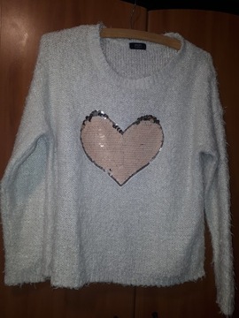 свитер с пайетками, размер 38
