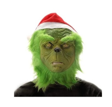 Świąteczna maska Grinch Stroje Akcesoria