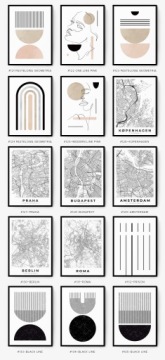 животный плакат жираф винтаж африка 50x70 см