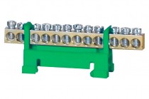 Listwa ochronna 12-mod.niska 12x16mm2 zielona