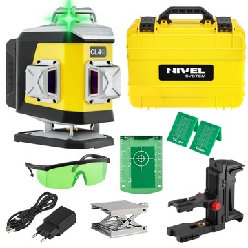 LASER KRZYŻOWY ZIELONY 4X360° NIVEL SYSTEM CL4G