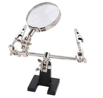 НАБОР ДЛЯ ПАЙКИ С УВЕЛИЧЕНИЕМ РУЧКА ТРЕТЬЕГО РУКА ЗАЖИМЫ «КРОКОДИЛ» 60 ММ 2,5X