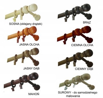 Карниз деревянный, диаметр 28, 1,5 м, одинарный, 150 см.