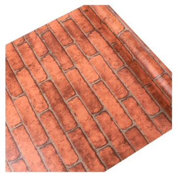 Tapeta cegłówka zmywalna jak cegła naturalna klinkier folia PCV mur 9213