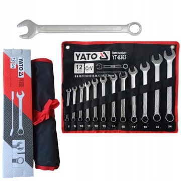 Клавики с плоскими онками 8-24 12 шт. YT-0362 Yato