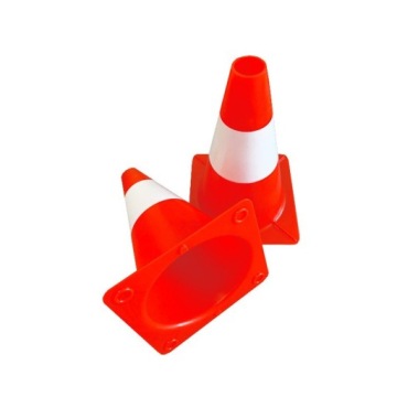 Pachołek drogowy biało-czerwony 30 cm