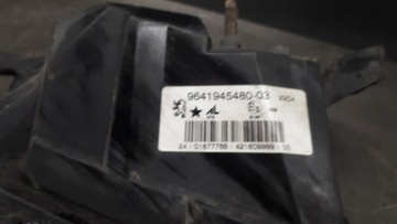 9641945480-03 HALOGEN PRAVÝ PEUGEOT 407