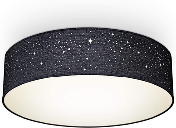 LAMPA SUFITOWA - PLAFON - CZARNY 2x E27 - KORYTARZ