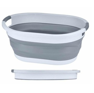 СКЛАДНАЯ КОРЗИНА ДЛЯ БЕЛЬЯ, СИЛИКОНОВАЯ ЧАША, 25 Л