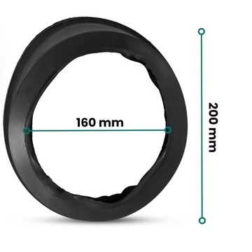 Резиновая прокладка Trapper 160 мм Сливное кольцо Переходники Трубы Унитазы GQ