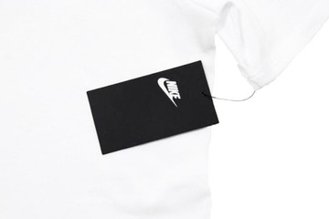 NIKE Koszulka Sportswear T-shirt Męski Biały Bawełniany XL