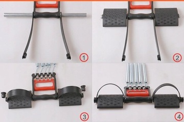 УПРАЖНЕНИЕ ЭПАНДЕР ФИТНЕС ПРУЖИННАЯ РАСТЯЖКА МЕТАЛЛИЧЕСКИЙ НАТЯЖИТЕЛЬ МЫШЦ