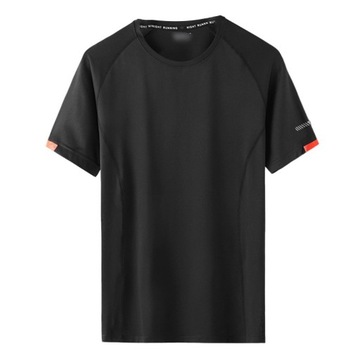 T-shirty męskie Sportowe, luźne koszule z krótkim rękawem, Solid Crewneck, 9XL