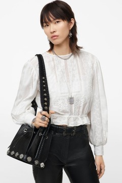 Zara studio top bluzka z haftem 38 M