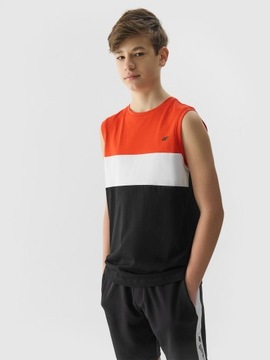 KOSZULKA BEZ RĘKAWKÓW 4F 4FJWSS24TSLEM038-62S-164