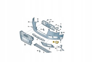 ZAŚLEPKA SPRYSKIWACZA AUDI A4 B8 S-LINE 8K0955275H
