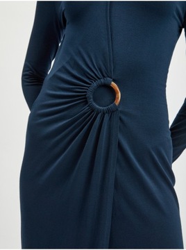 ORSAY ciemnoniebieska sukienka damska typu sheath