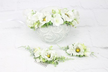 Расческа для волос с анемоном, ФУКСИЯ, свадебное украшение с цветами