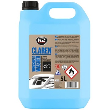 K2 CLAREN -22°C 5 L ZIMOWY PŁYN DO SPRYSKIWACZY