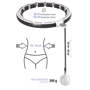 Хула-хуп для упражнений с утяжеленной стойкой