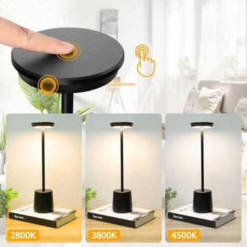 СОВРЕМЕННАЯ СВЕТОДИОДНАЯ НОЧНИЦА TOUCH TOUCH НАСТОЛЬНАЯ ЛАМПА ДЛЯ СПАЛЬНИ 2 EL