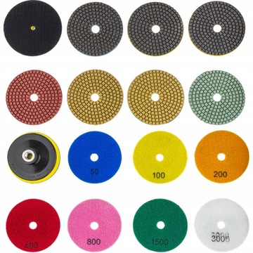 НАБОР ДИСКОВ ДЛЯ РЕЗКИ И ШЛИФОВКИ ПЛИТКИ POGREEN СИНТЕЦИРОВАННАЯ КЕРАМИЧЕСКАЯ ПЛИТКА + АДАПТЕР