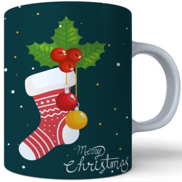 ŚWIĄTECZNY KUBEK 330ml PREZENT ŚWIĘTA POD CHOINKĘ