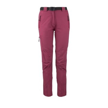 Spodnie Bergson DAMSKIE Trekkingowe Streczowe SNASA 4W RED rozmiar XL