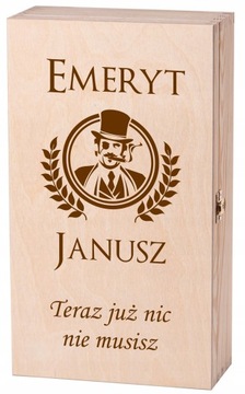 SKRZYNKA NA 2 WINA Z GRAWEREM ŚLUB URODZINY
