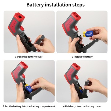 Цифровой пистолет для измерения инфракрасной температуры