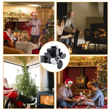 Вентилятор камина с магнитным термометром с 2 зажимами