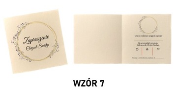 ZAPROSZENIE NA CHRZEST ŚWIĘTY WYKROPKOWANE EKSPRES