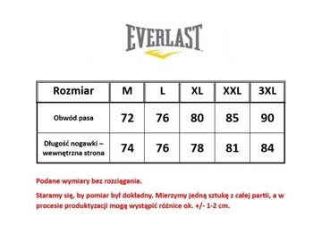 EVERLAST spodnie dresowe bawełniane r. L