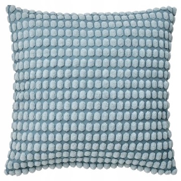 IKEA SVARTPOPPEL Poszewka dekor. 50x50 NIEBIESKA